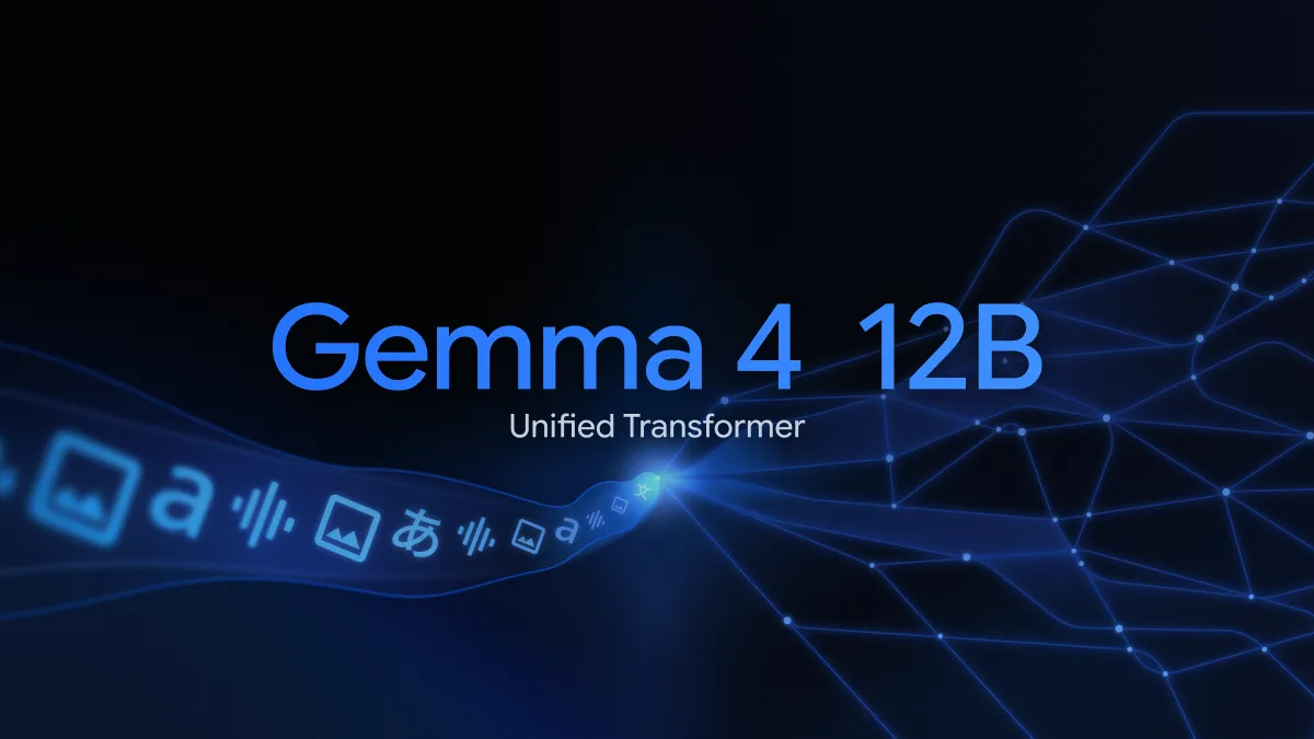 رسانه رسمی شرکت برای Gemma 4 12B از مطالب دستاول انتشار ۳ ژوئن.